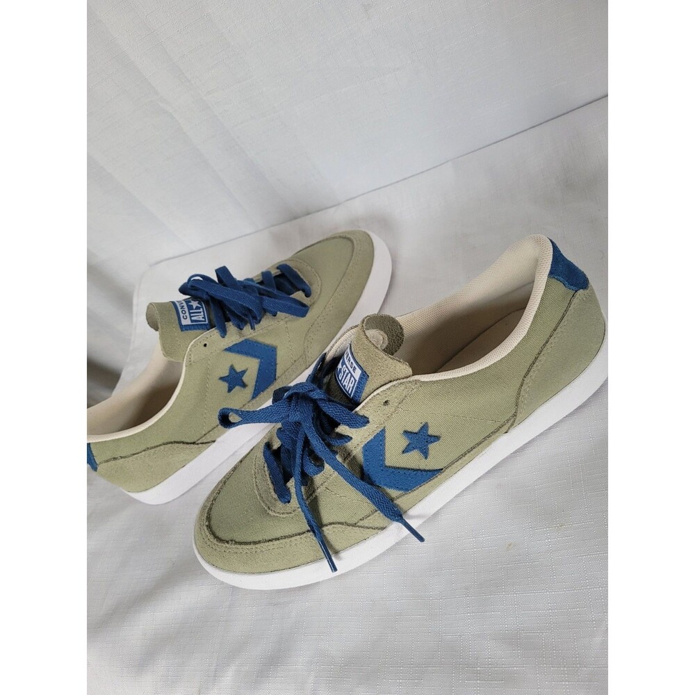 Converse Net Star Men's Classic OX Sneakers Olive Green & Blue Size 9.5